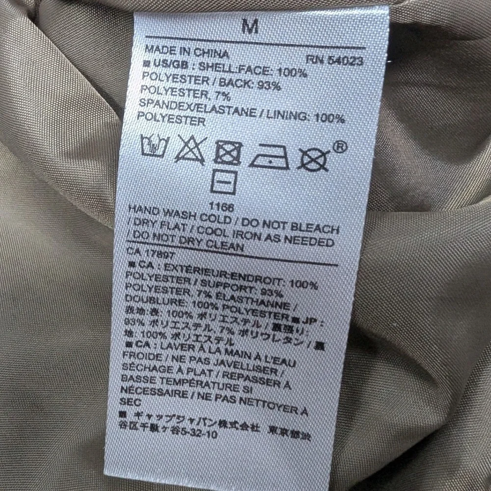 Banana Republic Vegan‎ Suede Moto Jacket Women's M Asymmetrical Zip Biker